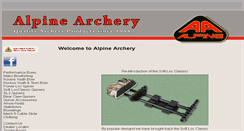 Desktop Screenshot of alpinearchery.com