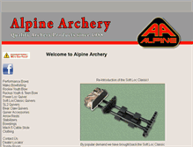 Tablet Screenshot of alpinearchery.com